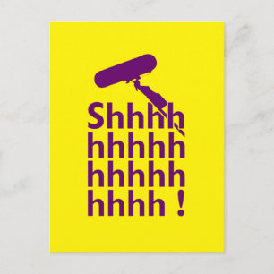 Lättfunny plats Ljud Recordist Shhhhh Vykort