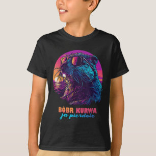 Lättfunny polsk Beaver Meme - Bobr Bober Kurwa Ja T Shirt