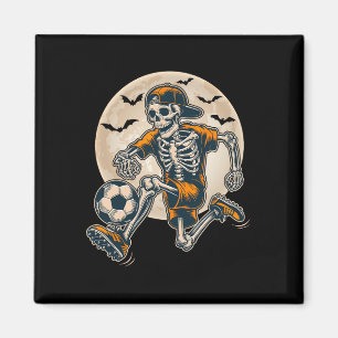 Lättfunny Skeleton Soccer Manar Boys Kids Hallowee Magnet