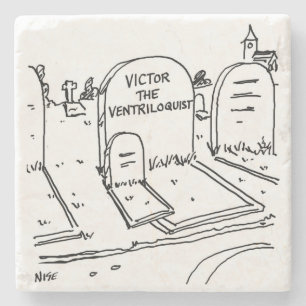 Lättfunny Ventriloquist Joke on Ventriloquism Stenunderlägg