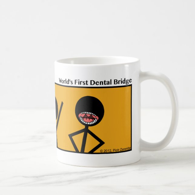 Lättfunny World's 1st Dental Bridge Stickman Mugg  (Höger)
