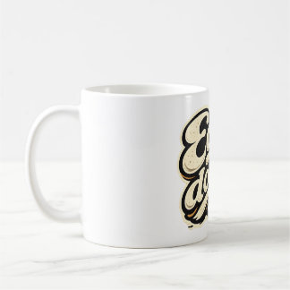 Lätthet Gör Det Retro Vintage Typografi Kaffemugg