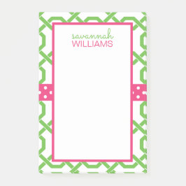 Lattice and Grosgrain Personlig Post-it-Anteckning Post-it Block