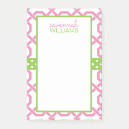 Lattice and Grosgrain Personlig Post-it-Anteckning Post-it Block