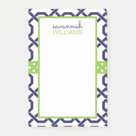 Lattice and Grosgrain Personlig Post-it-Anteckning Post-it Block