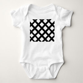 Lattice Baby Bodydress (Cream & Black) T Shirt