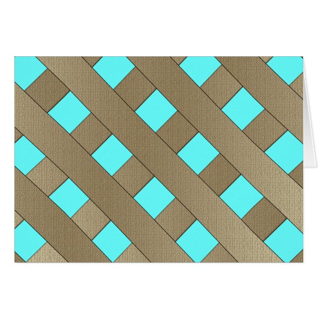 Lattice Fence av Shirley Taylor Hälsningskort (Framsidan Horizontal)