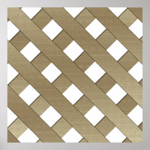 Lattice Fence av Shirley Taylor Poster