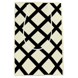 Lattice Gift Bag (Cream & Black)