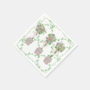 Lattice Grönt Topiary Ro Ginger burk burk Pappersservett