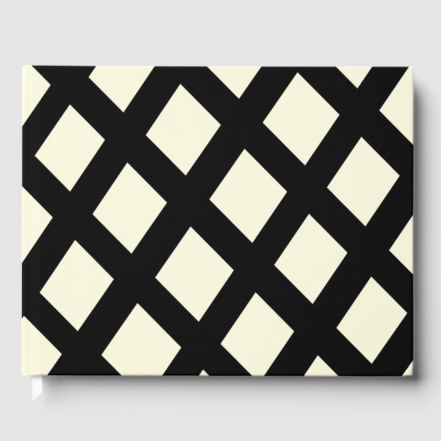 Lattice Guest Bok (Cream & Black) (Framsida)