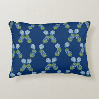 Lattice Topiary Chinoiserie Blue Ginger Burk Prydnadskudde