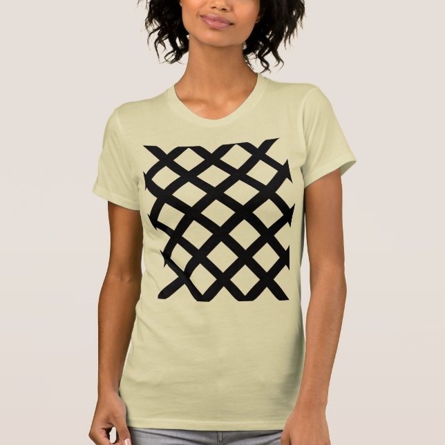 Lattice Vuxens T-Shirt (Cream & Black) (Framsida)
