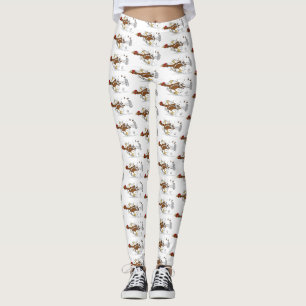 Lättkörd illustration av tecknad av kycklingkyck leggings