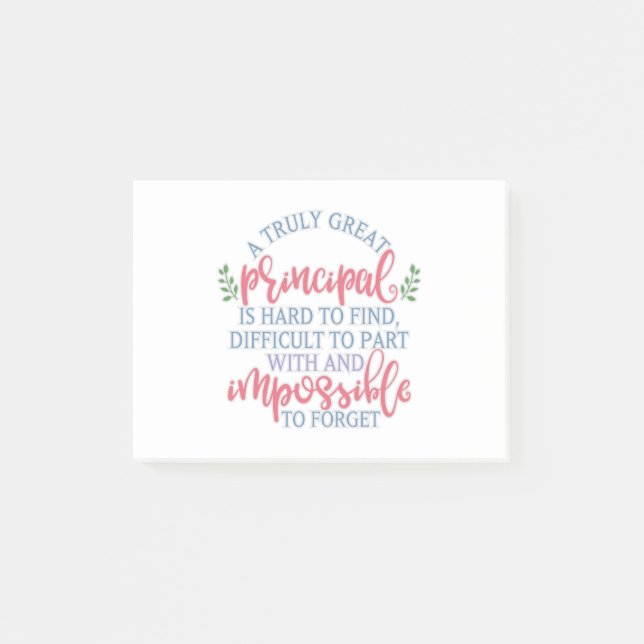 Lättlande lärarbedömningschef post-it block (Framsida)