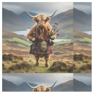 Lättlandskädda med Bagpipes. Tyg