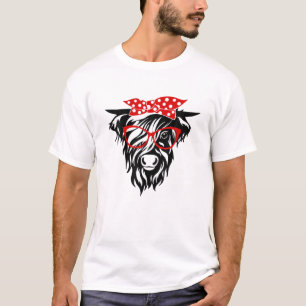 Lättlandskädda med Bandana och glas T Shirt