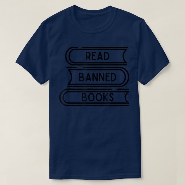 Lättläst Bok-Bokar-förbud Bokar Älskare T Shirt (Design framsida)