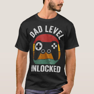 Lättlåst Pappa-nivå för ny pappa T Shirt