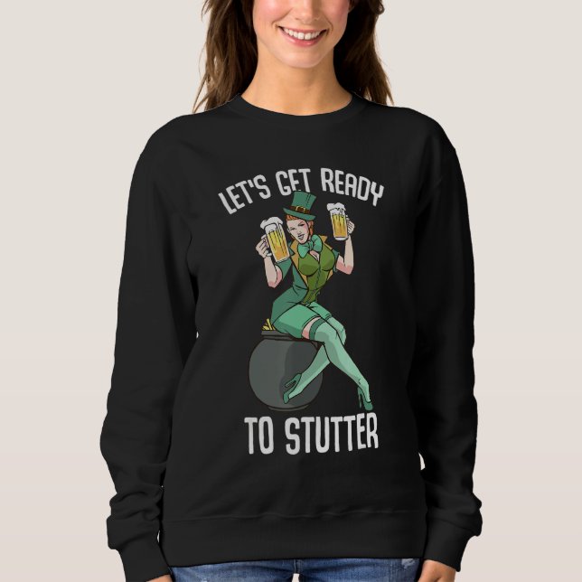 Lättlästa tillbehör till St patrick's day T Shirt (Framsida)