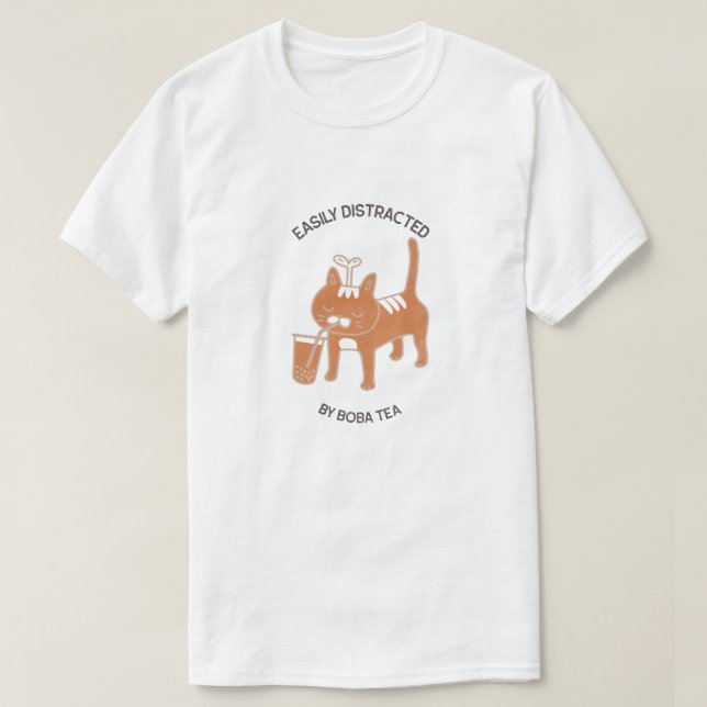 Lättmärkt av Boba Tea T-shirt (Design framsida)