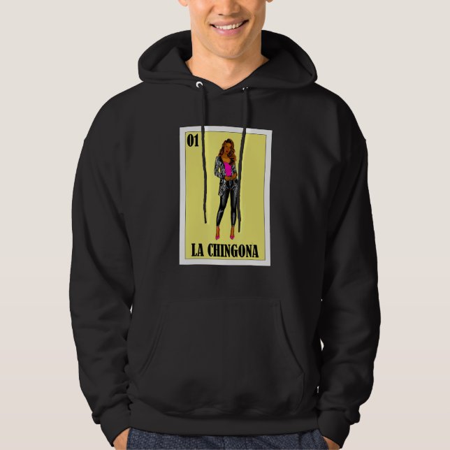 LättMexiko för Hispanas - La Chingona Hoodie (Framsida)