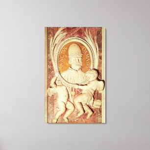 Lättnad av Damasus mig på en skepppilaster Canvastryck