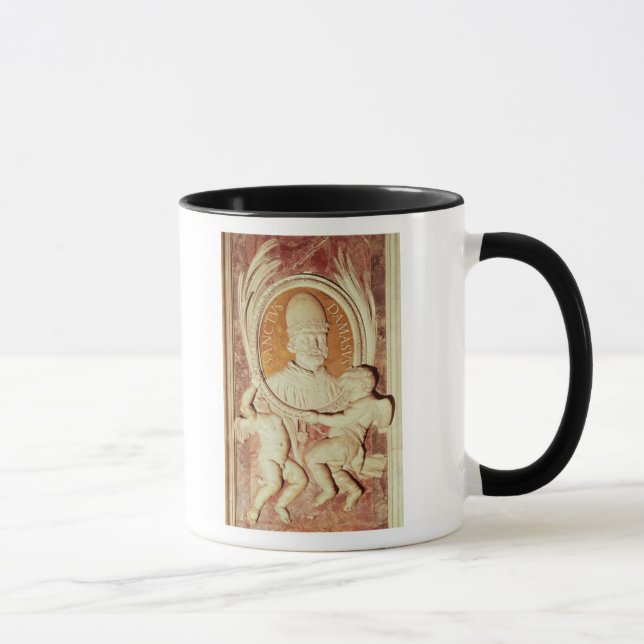 Lättnad av Damasus mig på en skepppilaster Mugg (Höger)