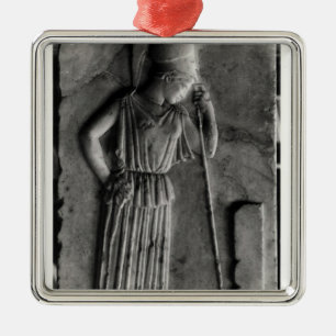 Lättnad av den sörjande Athenaen, c.460 Julgransprydnad Metall