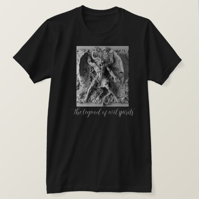 Lättnad av Evil Ghost Legend T Shirt (Design framsida)
