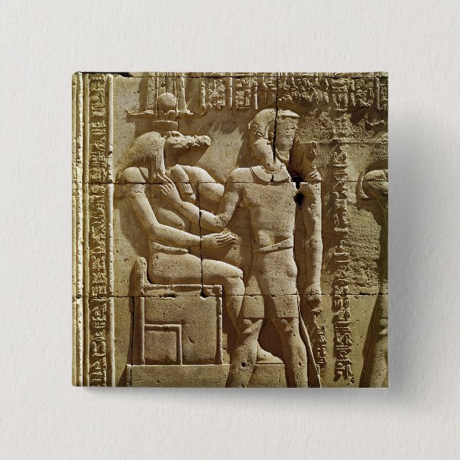 Lättnad av Sobek och Ptolemy VI Philometor Knapp (Framsida)