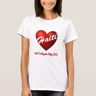 Lättnad för Haiti hjärtajordskalv T Shirt