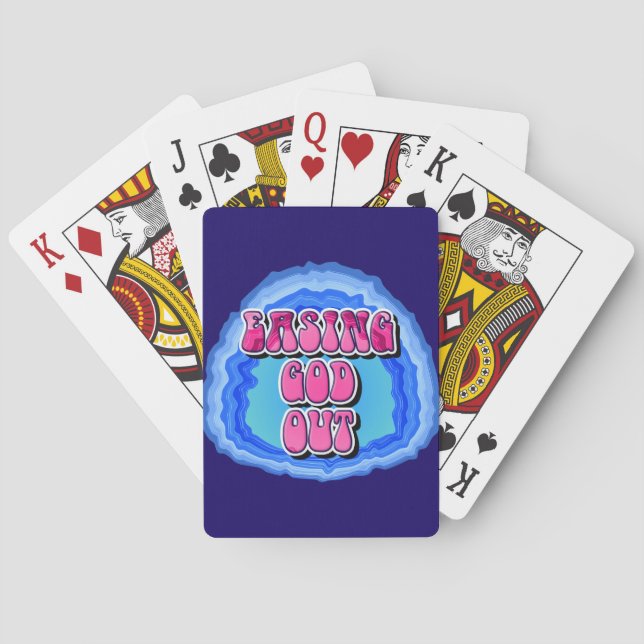 Lättnad GOD Ut Geode 12 steg AA återhämtnings slog Casinokort (Baksidan)