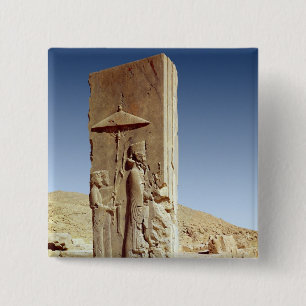 Lättnad i Hallen av hundra kolonner Knapp