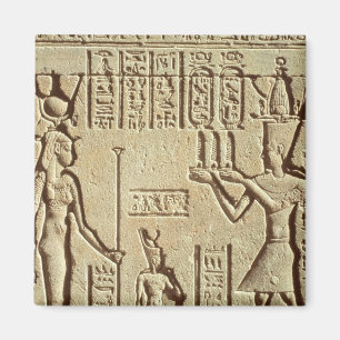 Lättnad som visar en pharaoh magnet