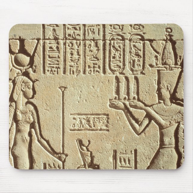Lättnad som visar en pharaoh musmatta (Framsidan)