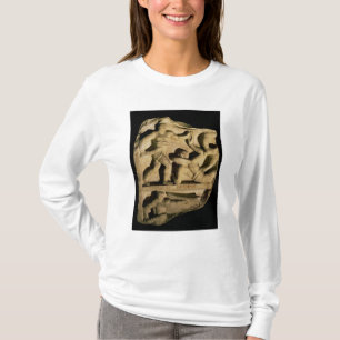 Lättnad som visar en samnite som besegrar en t-shirt