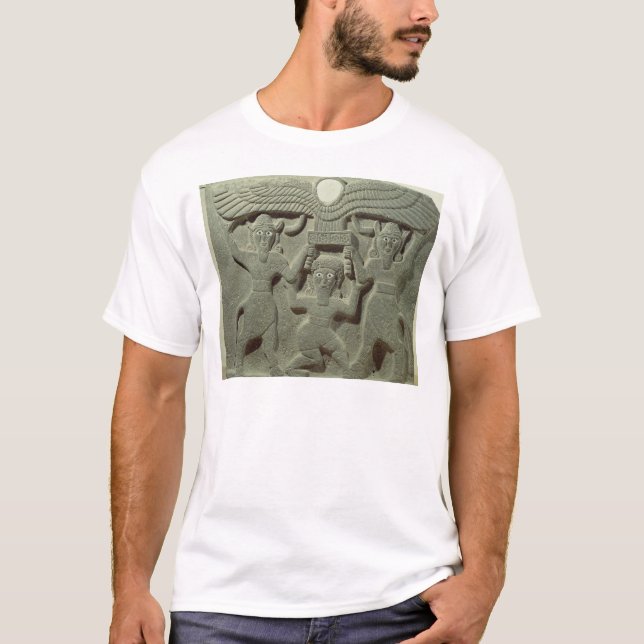 Lättnad som visar Gilgamesh mellan två T-shirt (Framsida)
