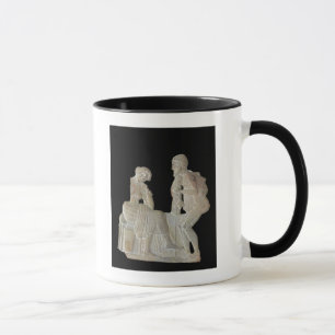 Lättnad som visar Odysseus och penelopen Mugg