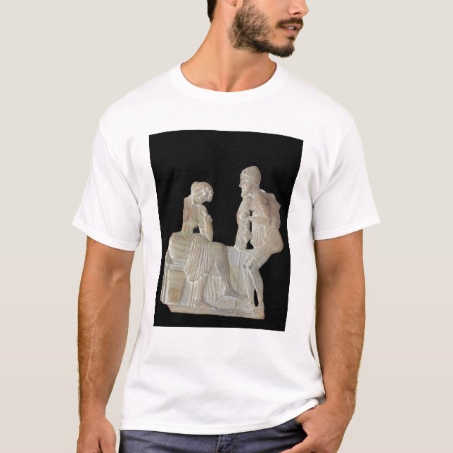 Lättnad som visar Odysseus och penelopen Tee (Framsida)