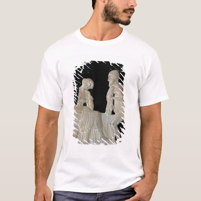 Lättnad som visar Odysseus och penelopen Tee Shirt (Framsida)