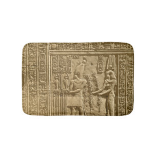 Lättnad som visar Ptolemy VIII Euergetes II Badrumsmatta