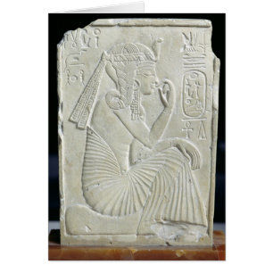 Lättnad som visar Ramesses II som ett barn Hälsningskort