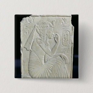 Lättnad som visar Ramesses II som ett barn Knapp