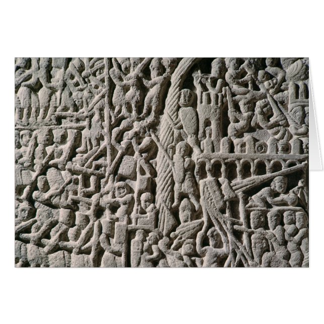 Lättnad som visar siegen av Carcassonne Hälsningskort (Framsidan Horizontal)