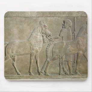 Lättnad som visar tributariesna av Sargon II Musmatta
