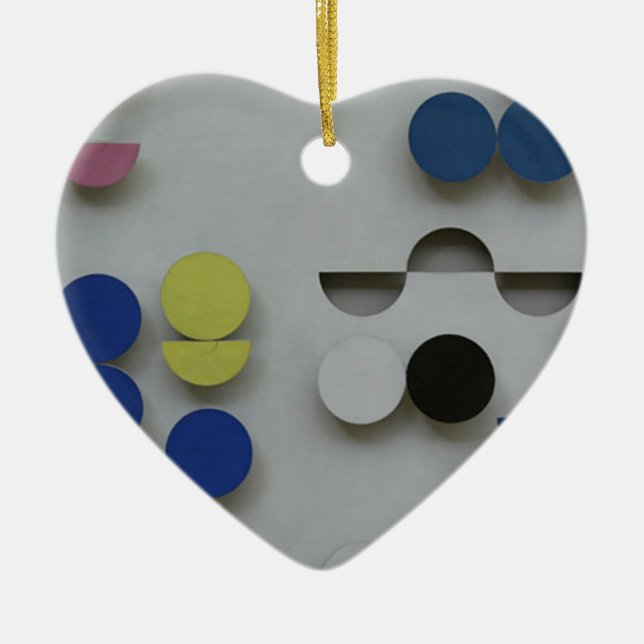 Lättnadsrectangulaire av Sophie Taeuber-Arp Julgransprydnad Keramik (Framsidan)