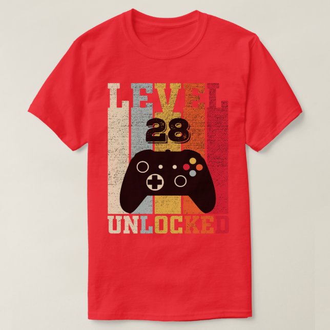 Lättolåst 28-bitars oplockande 28-dagars gåva t shirt (Design framsida)