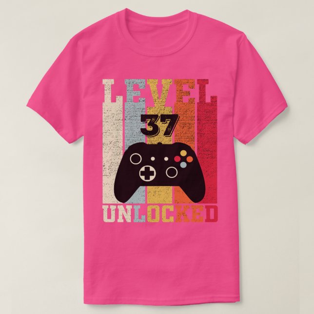 Lättolåst 37-bitars 37:e födelsedagsgåva t shirt (Design framsida)
