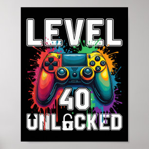 Lättolåst 40-bitars oplockande videospeltema 40:e poster